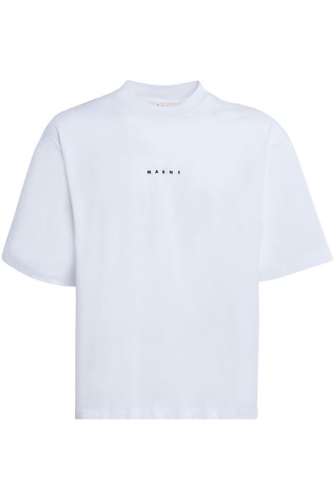 logo t-shirt man white MARNI | HUMU0223P1 USCS87LOW01